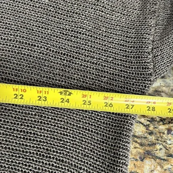 Cotton Blend Cutout Detail Taupe Relaxed Fit Pullover Sweater Size XL/XXL - Picture 6 of 8